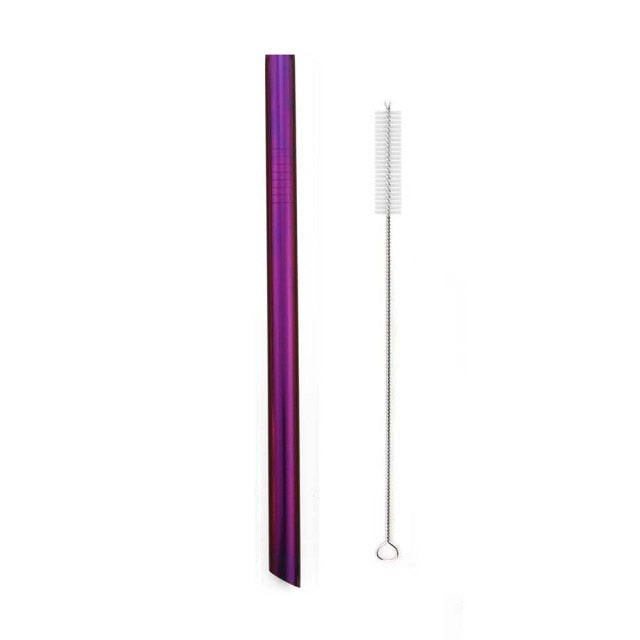 Reusable Drinking Straw Set Wide Metal Straw Stainless Steel Straw-Grand Kitchen