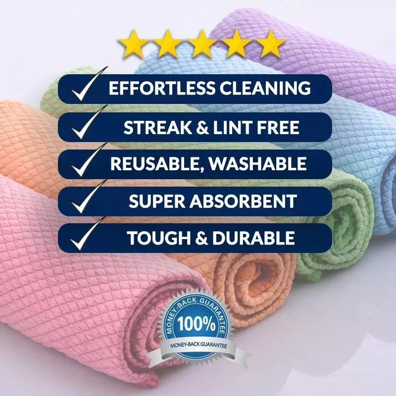 Nano Streak Cleaning Cloths - Reusable-Grand Kitchen