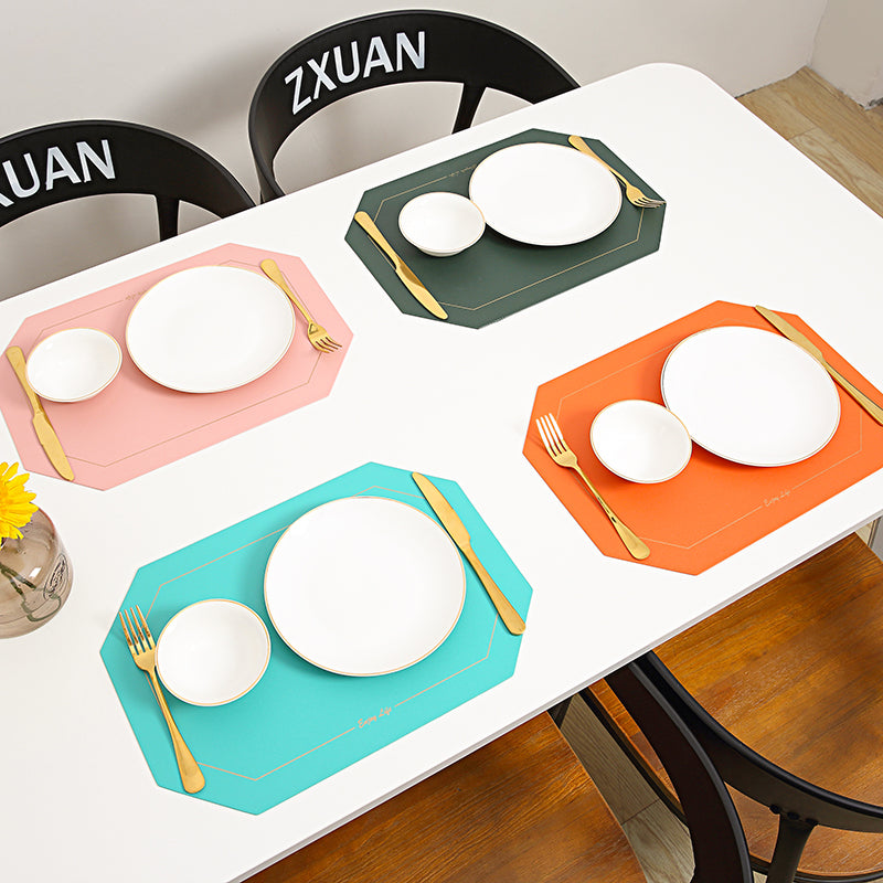Tableware Pad Placemat Table Mat Heat Insulation Leather Bowl Coaster-Grand Kitchen