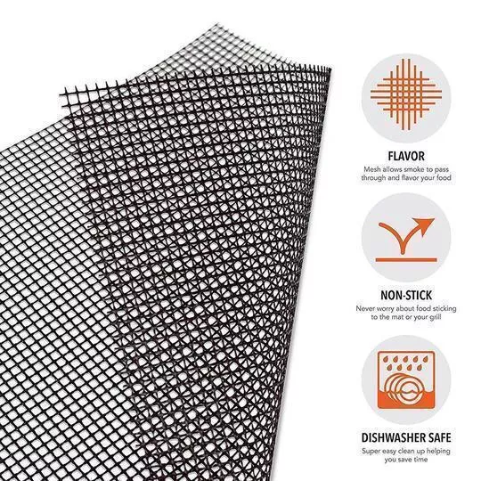 Non-stick BBQ Grill Mesh Mat-Grand Kitchen