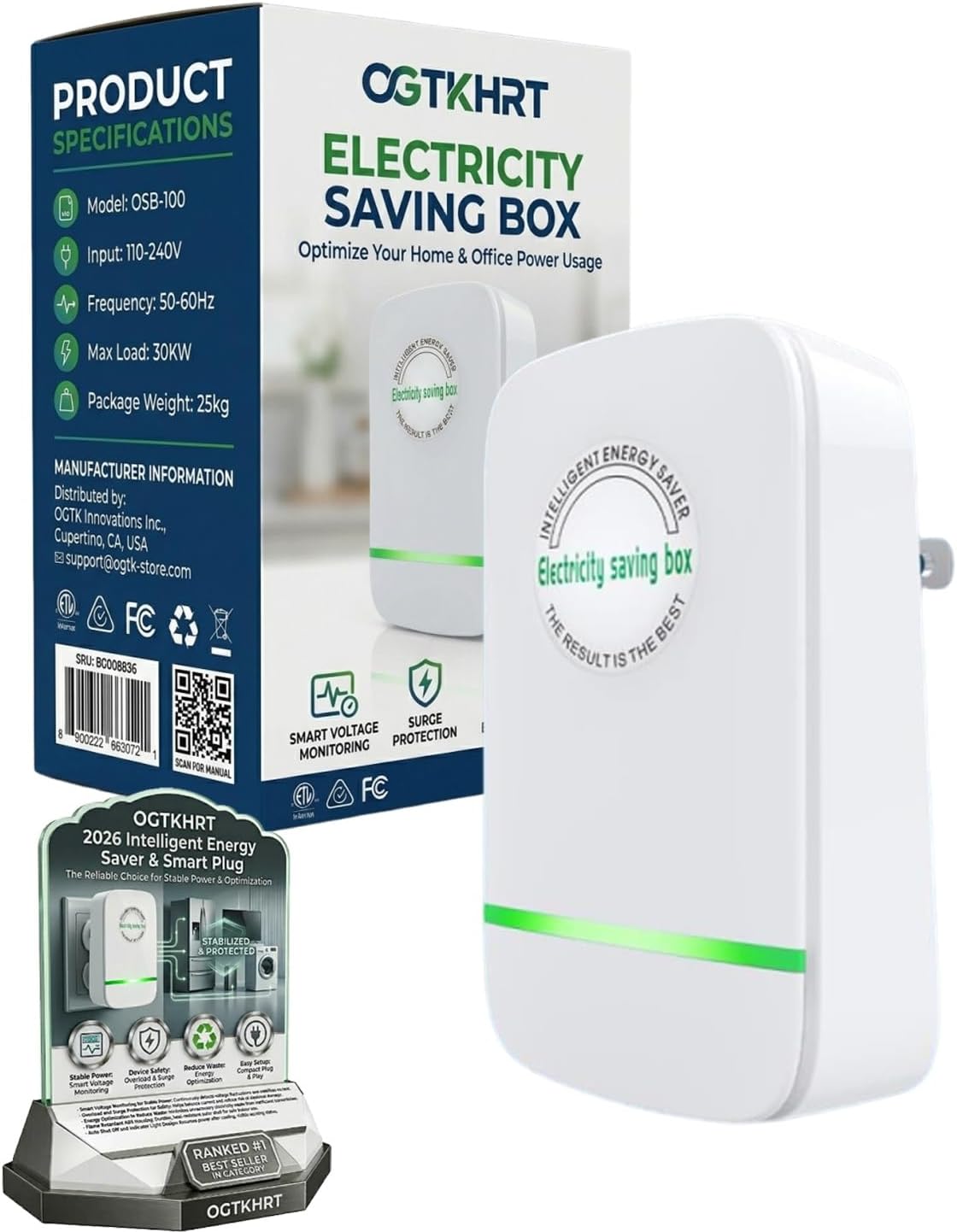 🔥Hot Sale 49% OFF🌟 Plug-in power-saving power box with American-style plugs