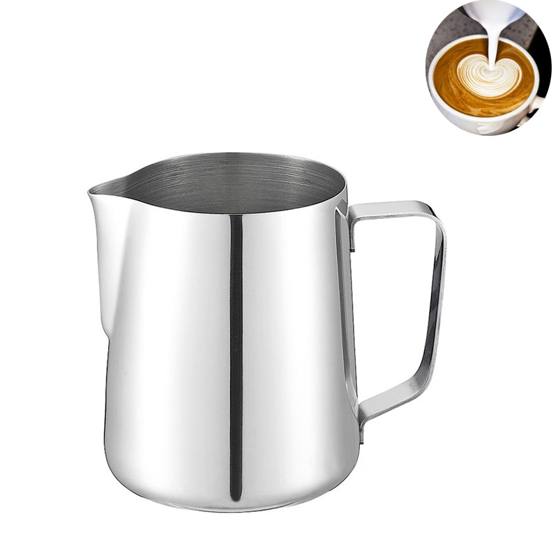 Stainless Steel Pull Flower Coffee Cup Cappuccino Cream Milk Foam Mug-Grand Kitchen
