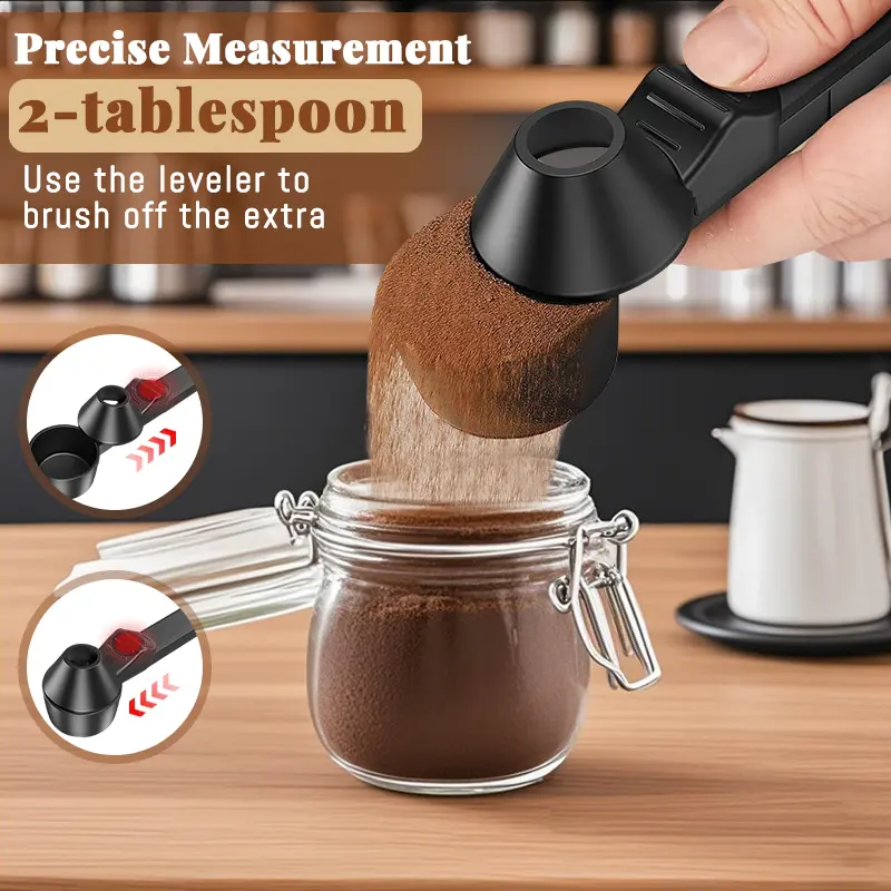 Spoon 2 Tablespoon Capacity丨Scoop with Funnel for Ground Coffee, Protein Powder, Tea