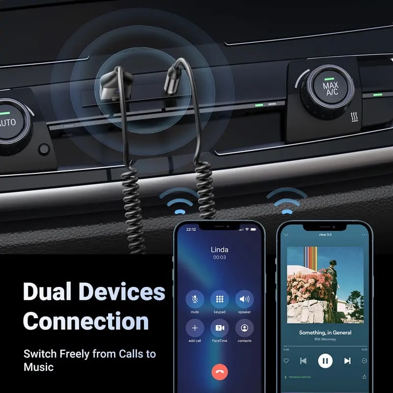 🔥Hot Sale 49% OFF🌟 Aux to Bluetooth 6.0 Car external Bluetooth receiving device