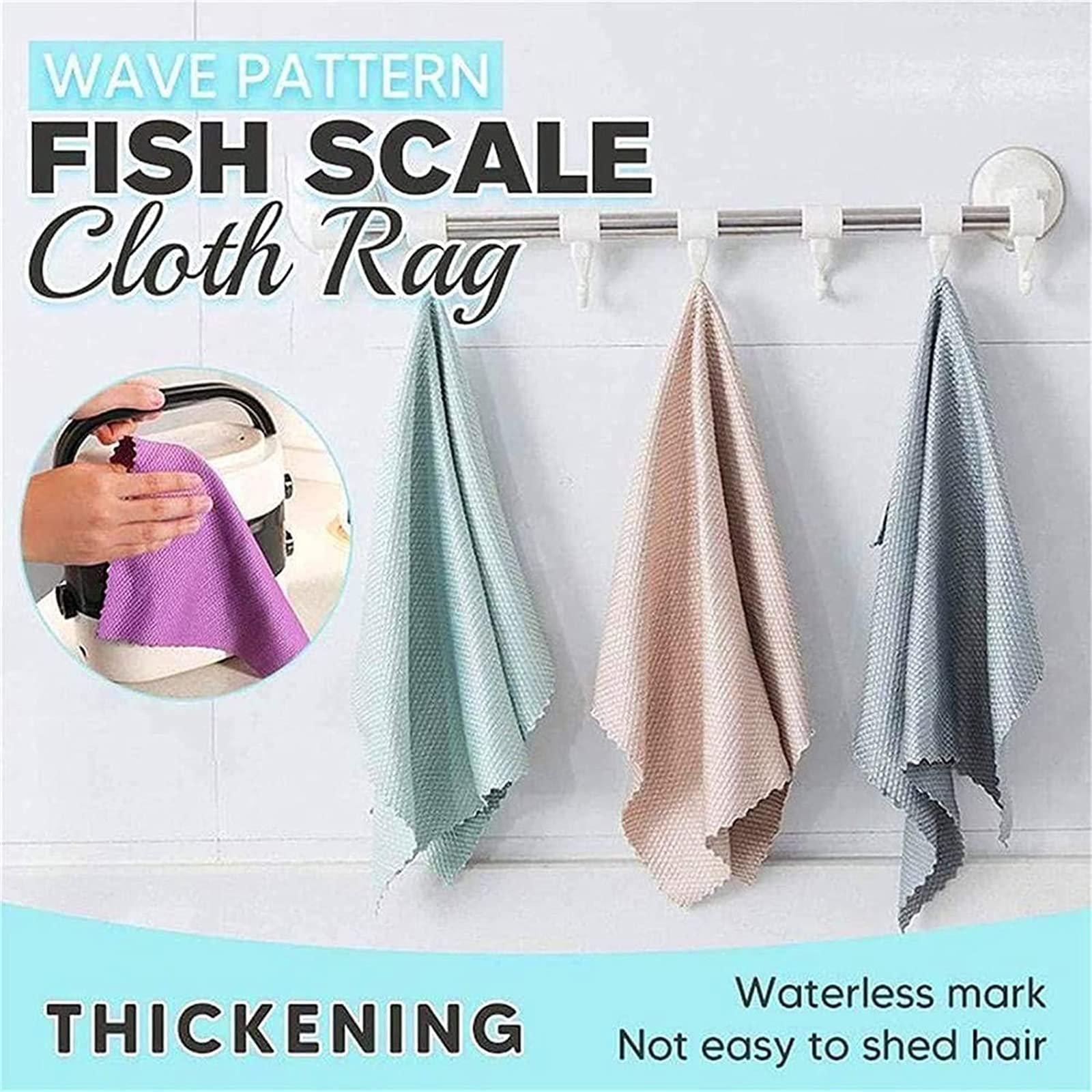 10 Counts Microfiber Reusable Cleaning Rags