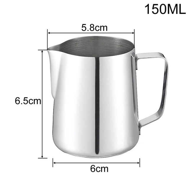 Stainless Steel Pull Flower Coffee Cup Cappuccino Cream Milk Foam Mug-Grand Kitchen