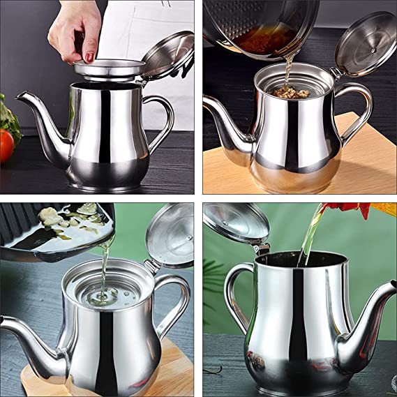 Stainless Steel Oil Filter Pot-Grand Kitchen