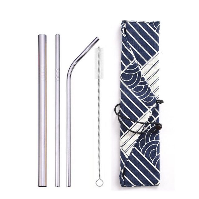 Reusable Metal Drinking Straws Stainless Steel Drinks Metal Straw Set-Grand Kitchen