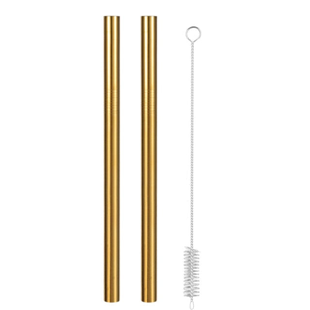 Extra Wide Straw Reusable Stainless Steel Drinking Straw Metal Straw-Grand Kitchen