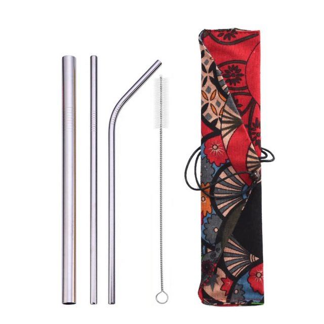 Reusable Metal Drinking Straws Stainless Steel Drinks Metal Straw Set-Grand Kitchen