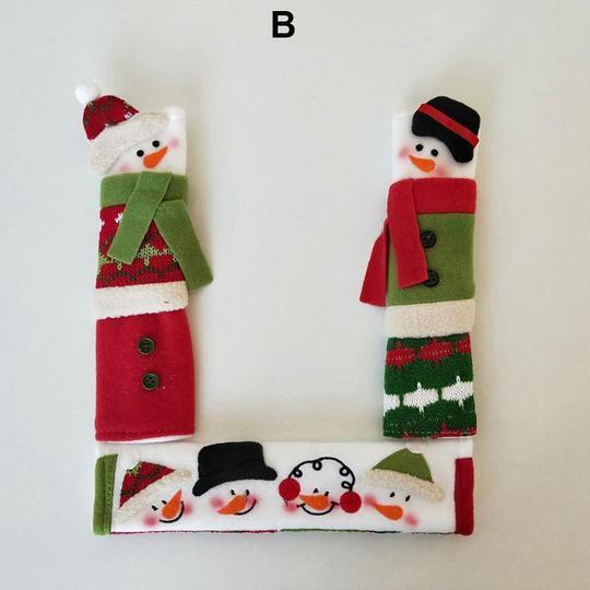 Christmas Snowman Kitchen Handle Door Covers-Grand Kitchen