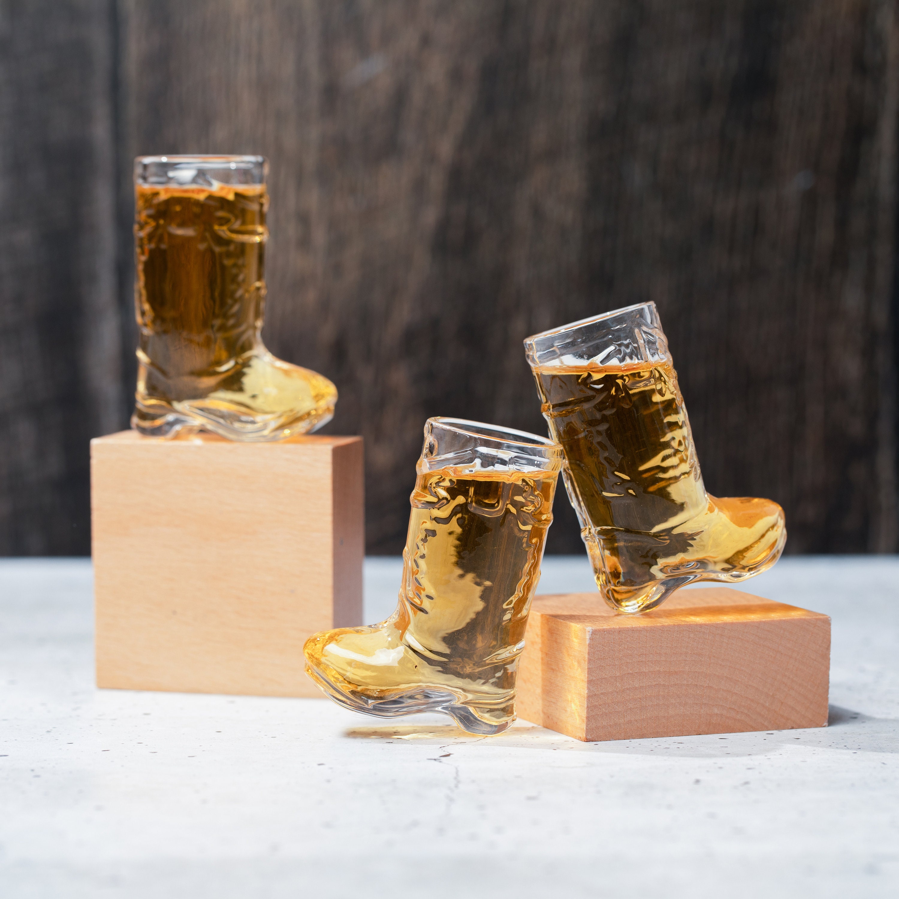 Cowboy Boot Shot Glass Set