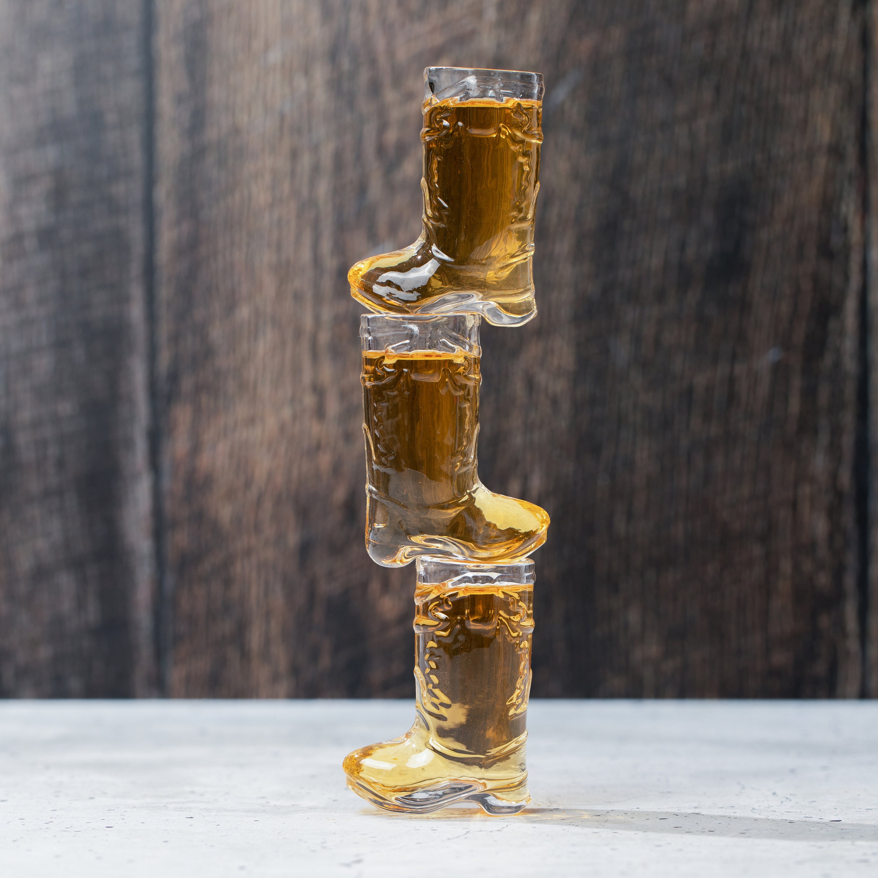 Cowboy Boot Shot Glass Set