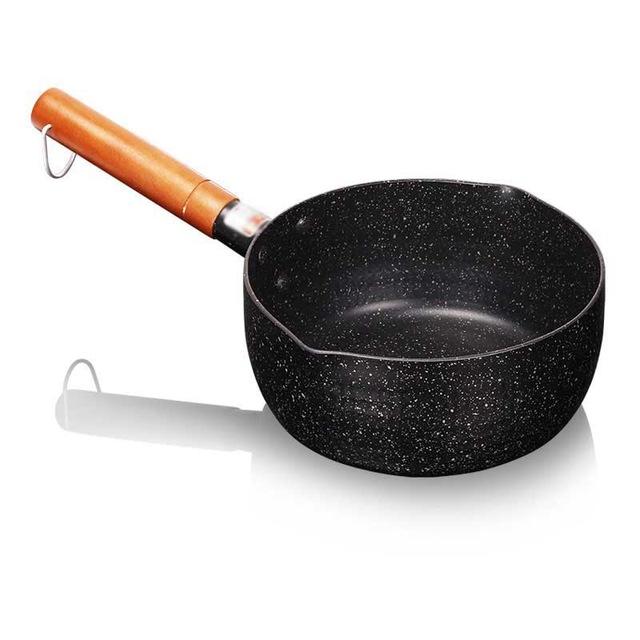 Granite Coating Sauce Pan with Wooden Handle-Grand Kitchen
