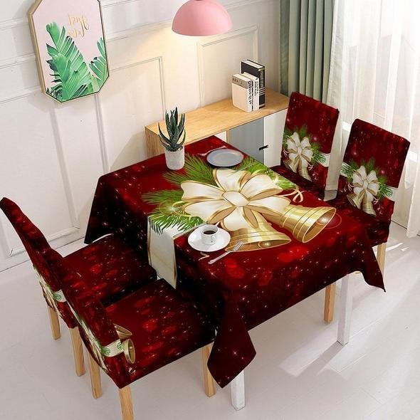 Christmas Decor Tablecloth Chair Cover Decoration-Grand Kitchen
