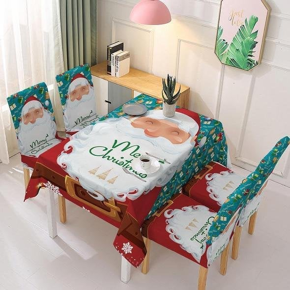 Christmas Decor Tablecloth Chair Cover Decoration-Grand Kitchen