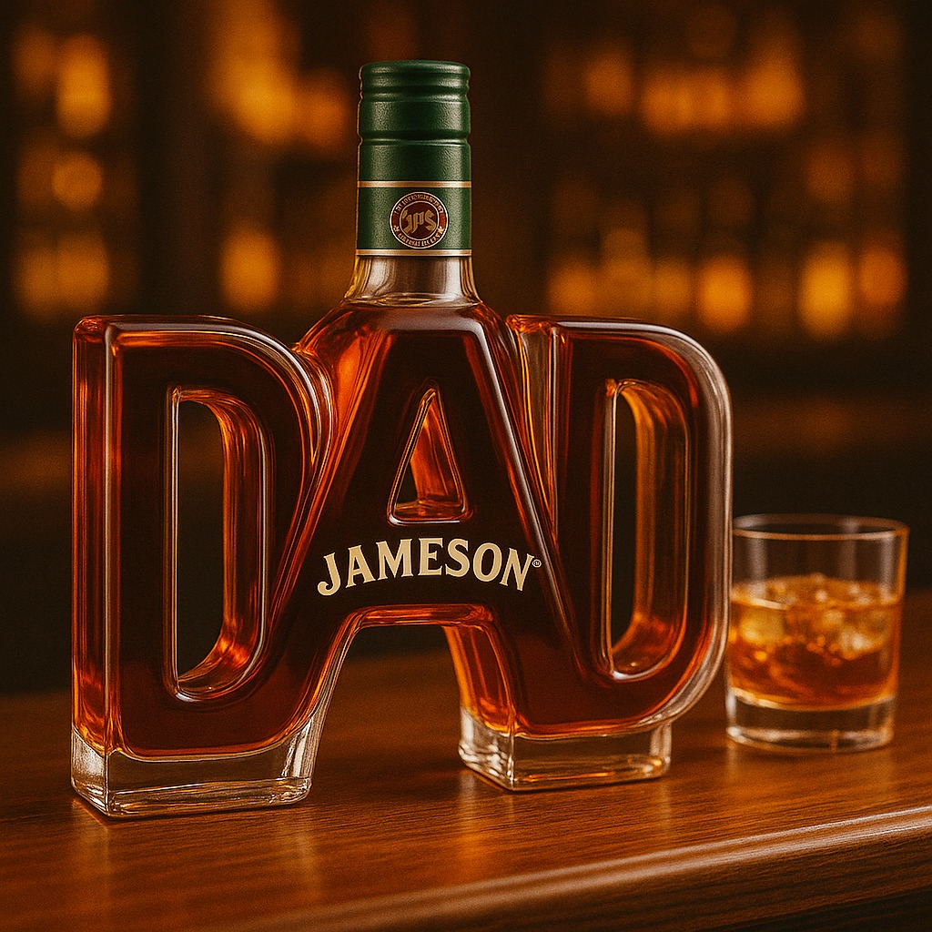 DAD Whiskey Bottle