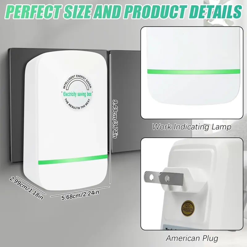 🔥Hot Sale 49% OFF🌟 Plug-in power-saving power box with American-style plugs