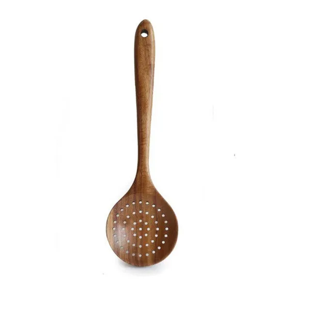 Teak Natural Wood Colander -Grand Kitchen