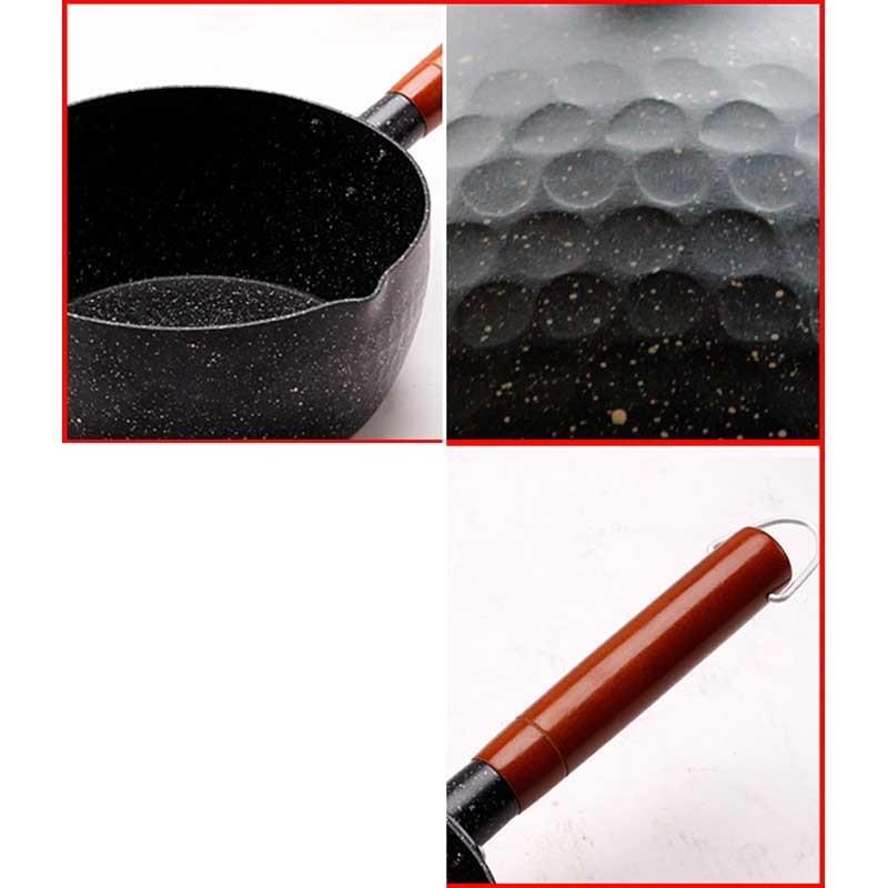 Granite Coating Sauce Pan with Wooden Handle-Grand Kitchen