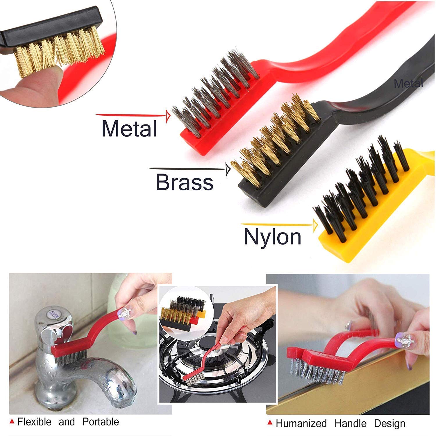 3PCS Wire Brush Set-Grand Kitchen