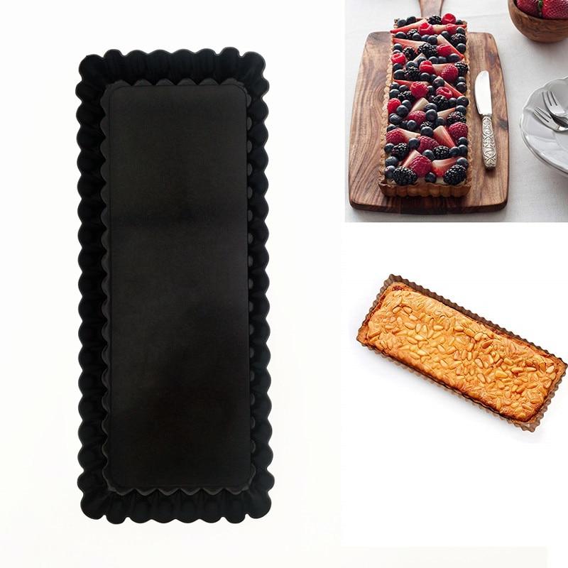 Nonstick Rectangle Quiche Tart Pan With Removable Bottom-Grand Kitchen