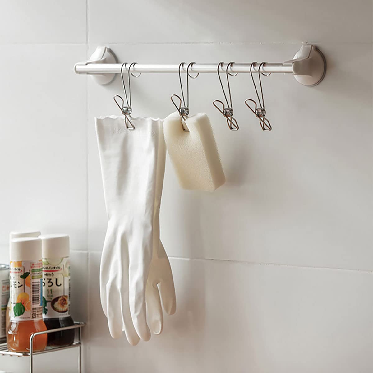 Stainless Steel Metal Long Tail Clip With Hooks - (1SET/5PCS)-Grand Kitchen