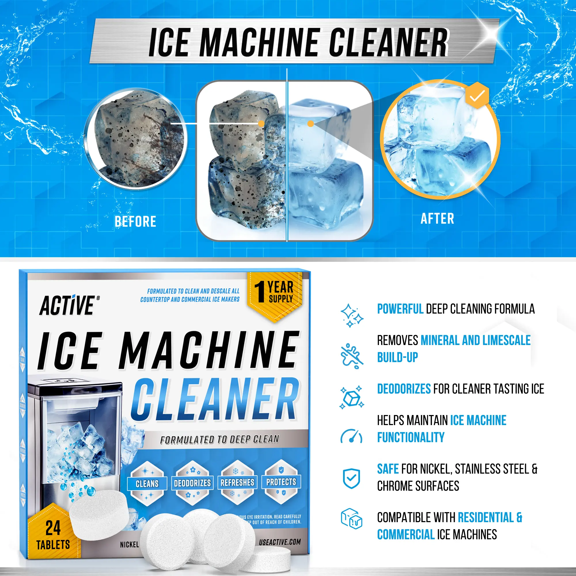 Ice Machine Cleaner Maker Descaler
