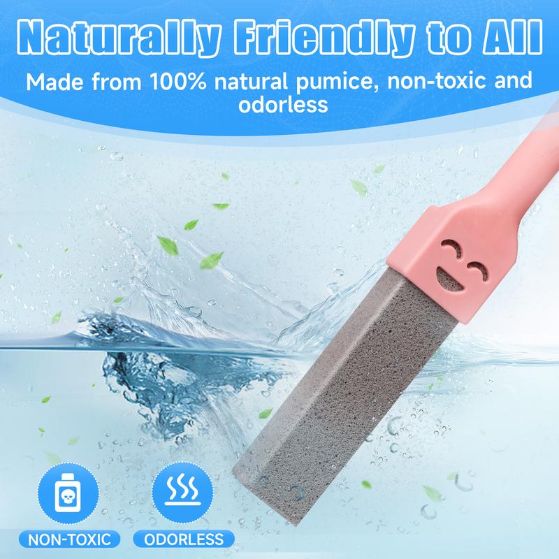 ✨12 Pack Pumice Stone for Toilet Cleaning Extra Long Handle,2 handles✨