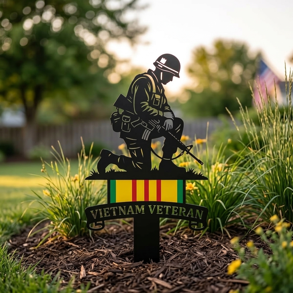 🔥Last Day 65% OFF🔥- Vietnam Veteran Tribute Garden Stake – Honor and Respect
