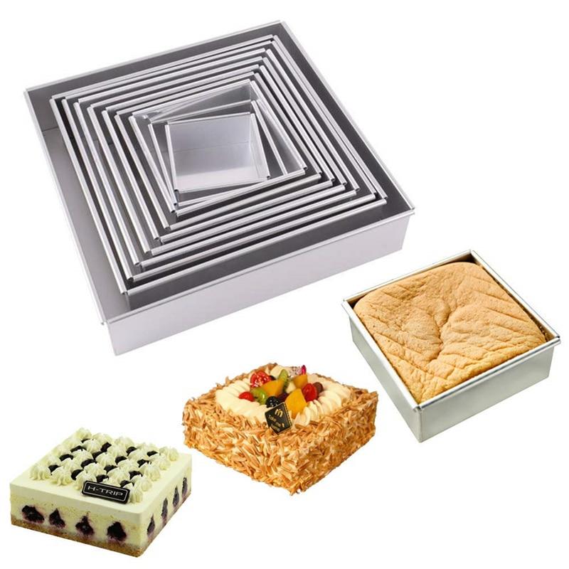 Square Cake Pan with Removable Bottom-Grand Kitchen
