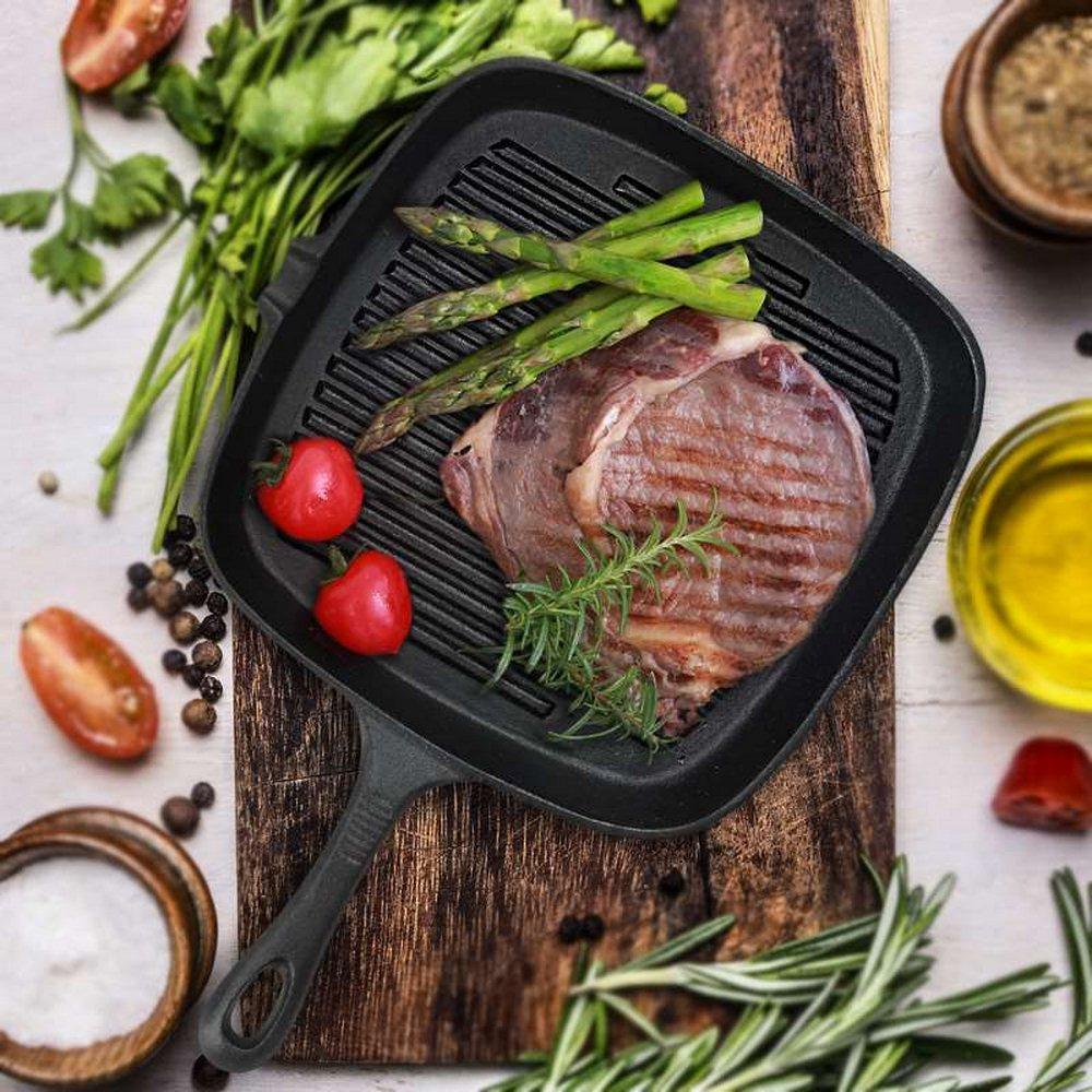 Non-sticky Cast Iron Steak Frying Pan-Grand Kitchen