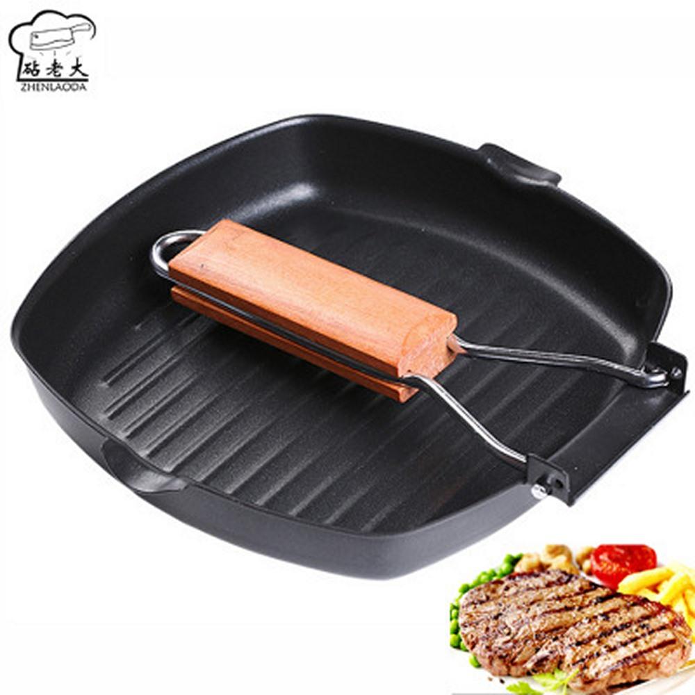 Non-sticky Cast Iron Steak Frying Pan-Grand Kitchen