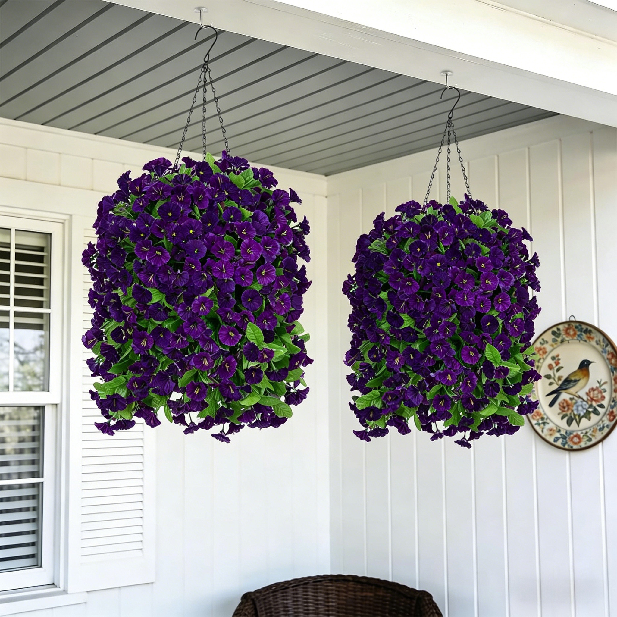 🔥70% Off Last Day🔥Ever bloom Cascades Timeless Beauty & Effortless Ambiance ,UV Resistant Artificial Petunias Flowers