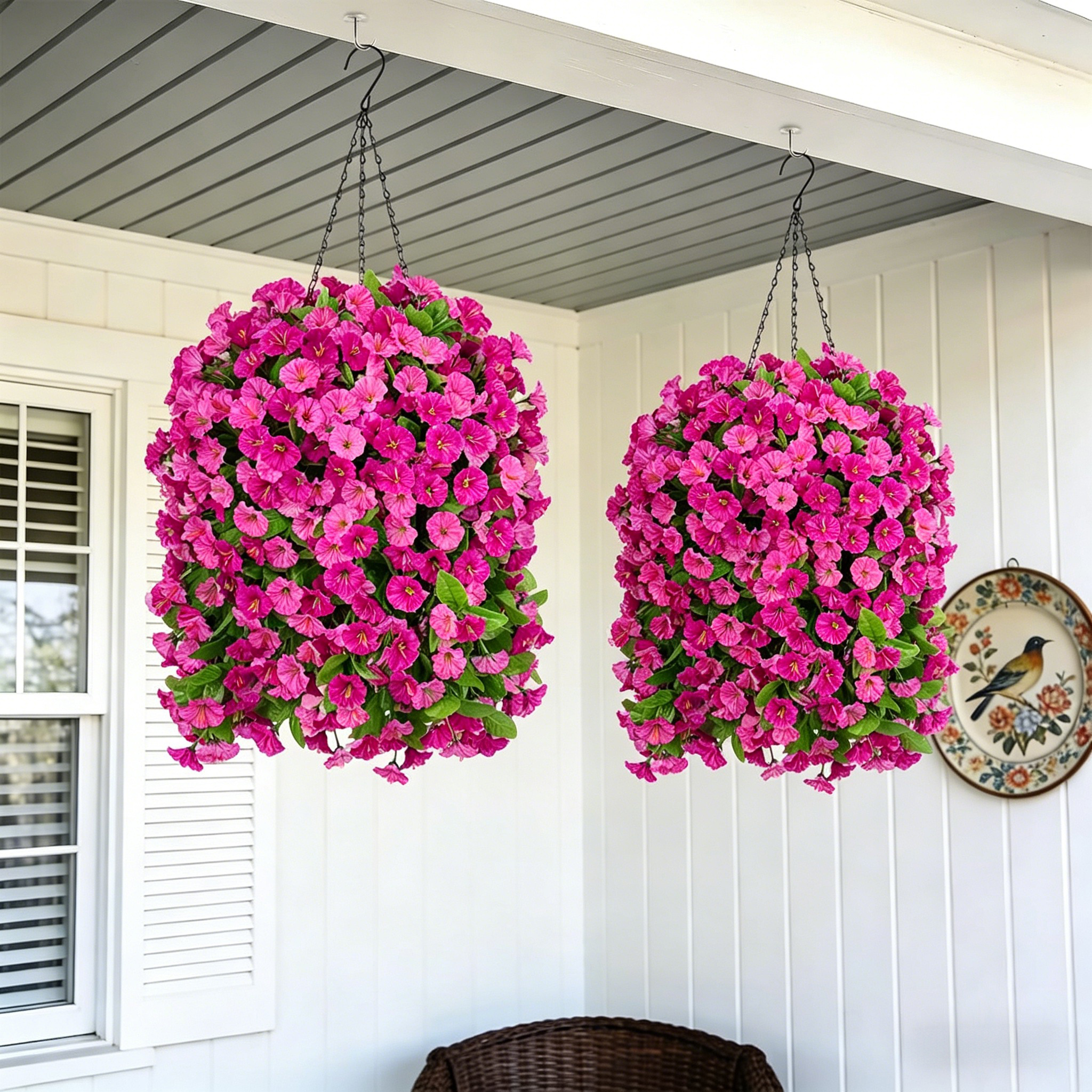 🔥70% Off Last Day🔥Ever bloom Cascades Timeless Beauty & Effortless Ambiance ,UV Resistant Artificial Petunias Flowers