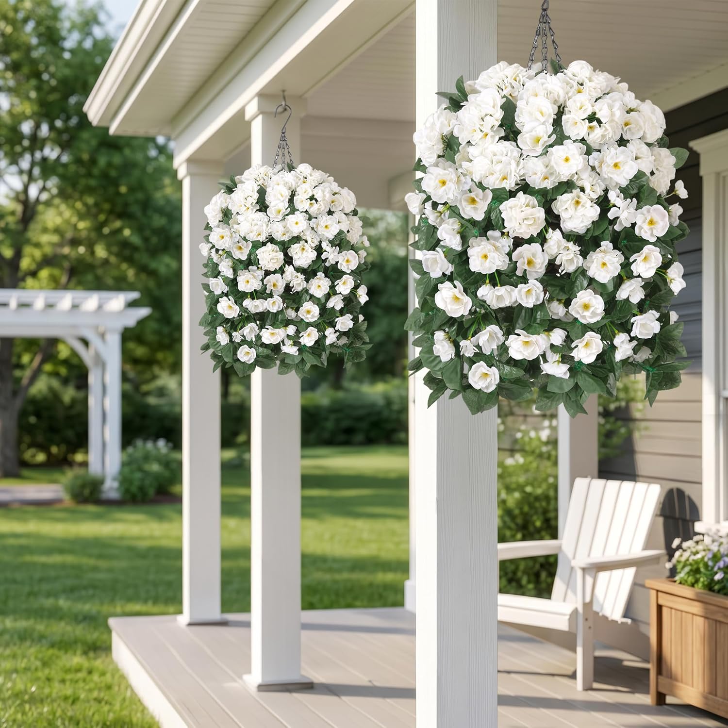 🔥Early Summer Special Sale 70% OFF🔥Enjoy Vibrant blooms Every Season Without Watering,Pruning,UV Resistant Artificial Silk Hanging Geraniums