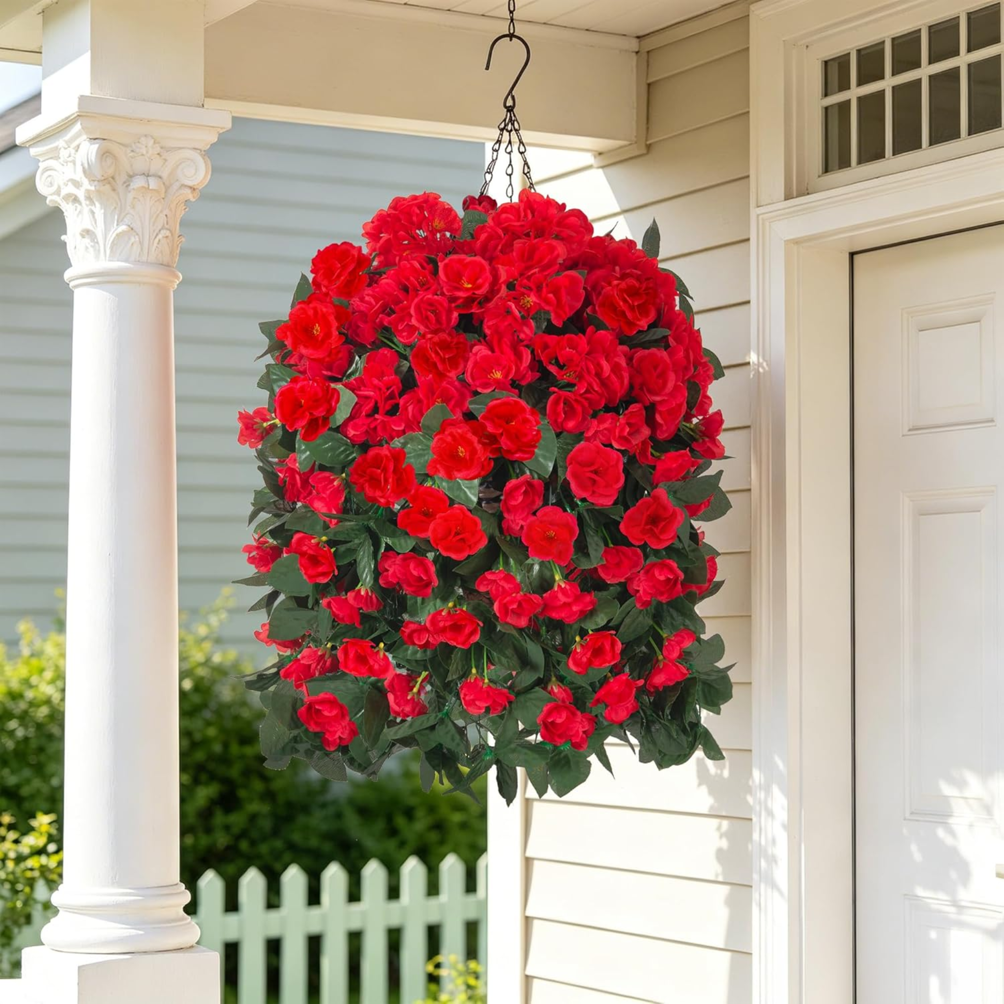 🔥Early Summer Special Sale 70% OFF🔥Enjoy Vibrant blooms Every Season Without Watering,Pruning,UV Resistant Artificial Silk Hanging Geraniums