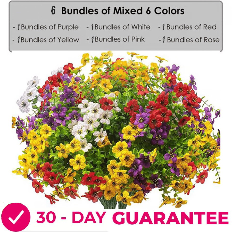 🔥Realistic UV-Resistant Outdoor Flowers – Zero Maintenance