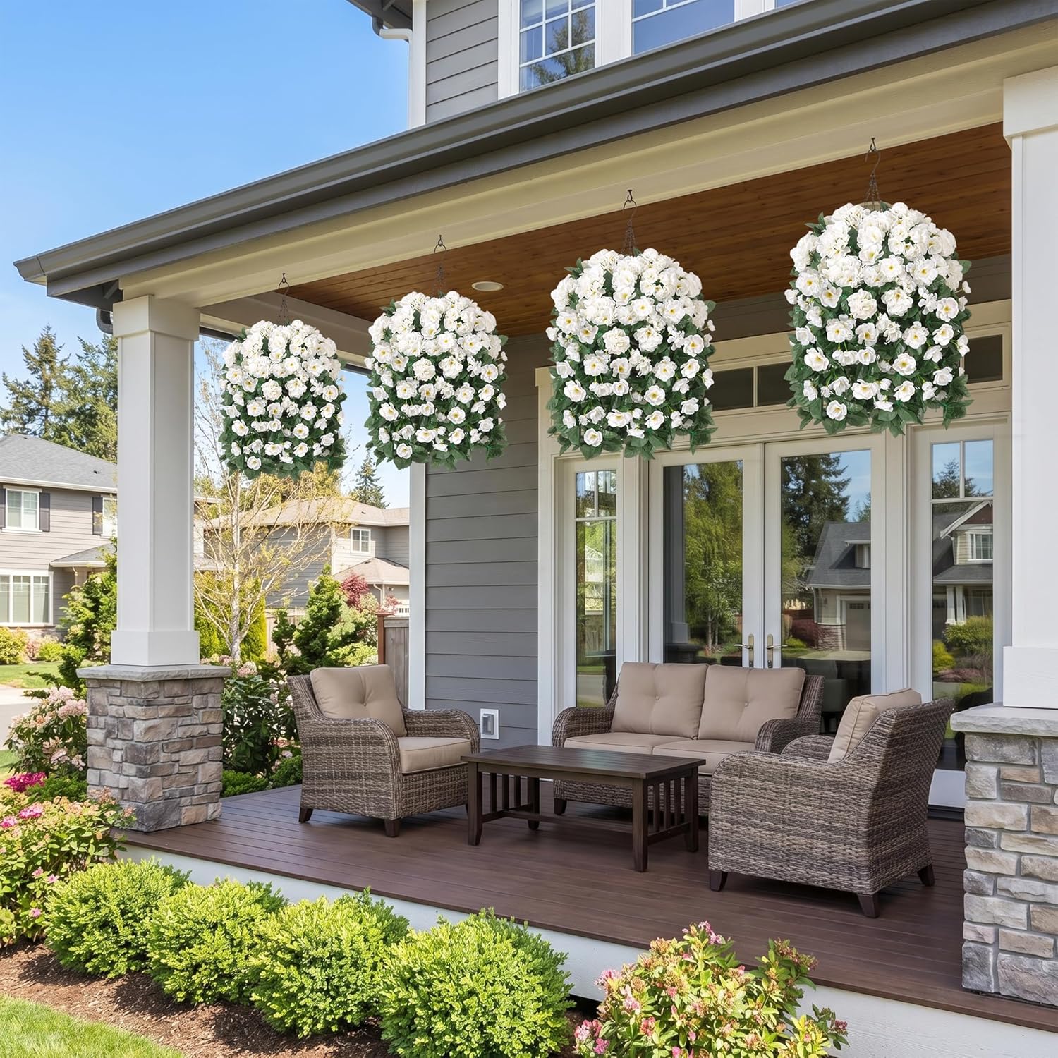 🔥Early Summer Special Sale 70% OFF🔥Enjoy Vibrant blooms Every Season Without Watering,Pruning,UV Resistant Artificial Silk Hanging Geraniums