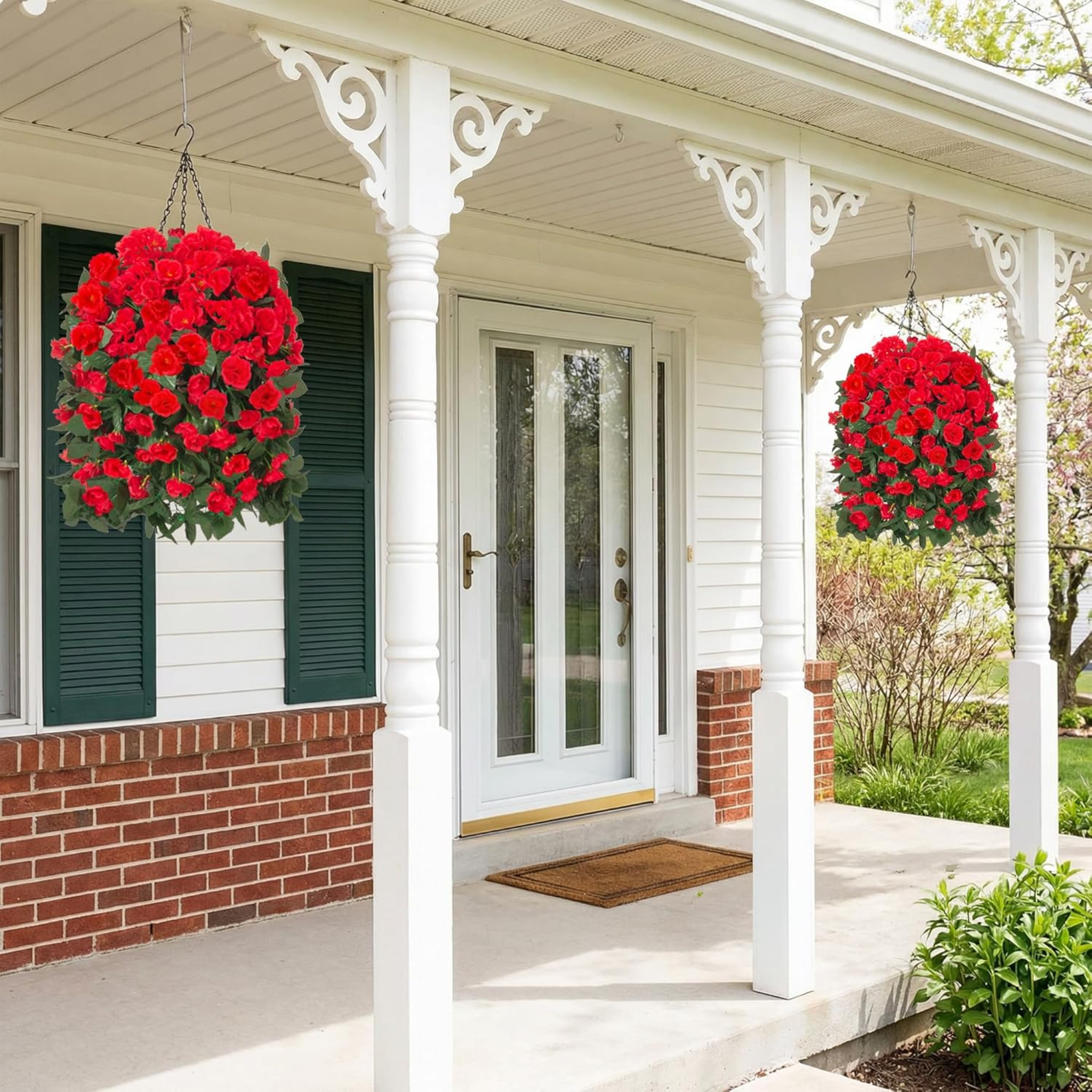 🔥Early Summer Special Sale 70% OFF🔥Enjoy Vibrant blooms Every Season Without Watering,Pruning,UV Resistant Artificial Silk Hanging Geraniums