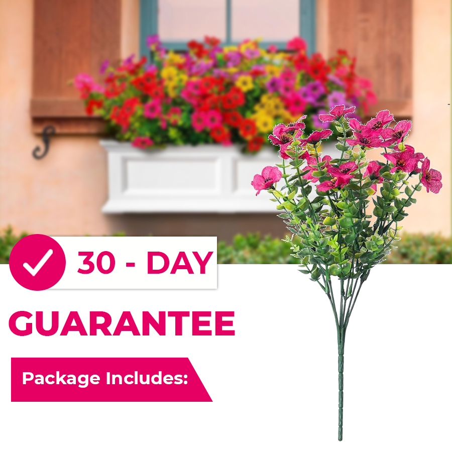 🔥Realistic UV-Resistant Outdoor Flowers – Zero Maintenance