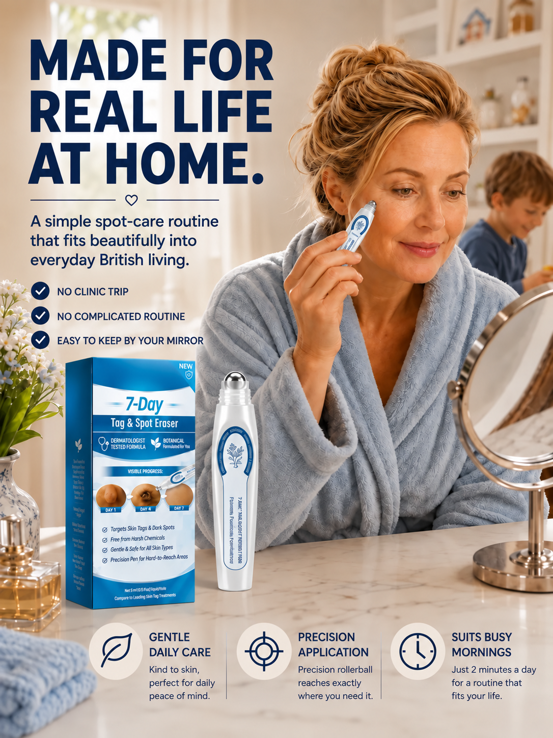 ✨ Painless & Precise Wart Removal ✨ 🖊️ Skin Repair Pen with Easy Roll-On Application 👩‍🦰👨‍🦱 Suitable for Both Men & Women 🎯 Precise Targeting | 🌿 Gentle Skin Care | ✅ Proven Effective!