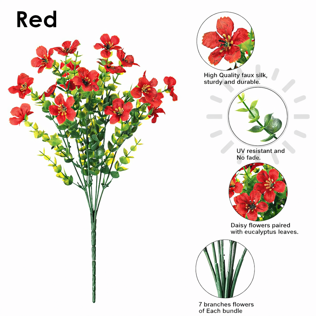 🔥Realistic UV-Resistant Outdoor Flowers – Zero Maintenance