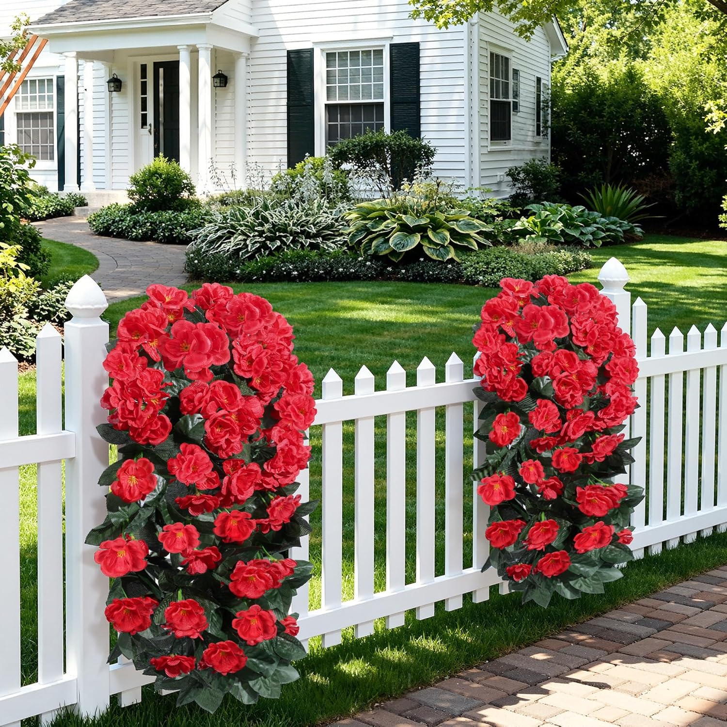 🔥Early Summer Special Sale 70% OFF🔥Enjoy Vibrant blooms Every Season Without Watering,Pruning,UV Resistant Artificial Silk Hanging Geraniums