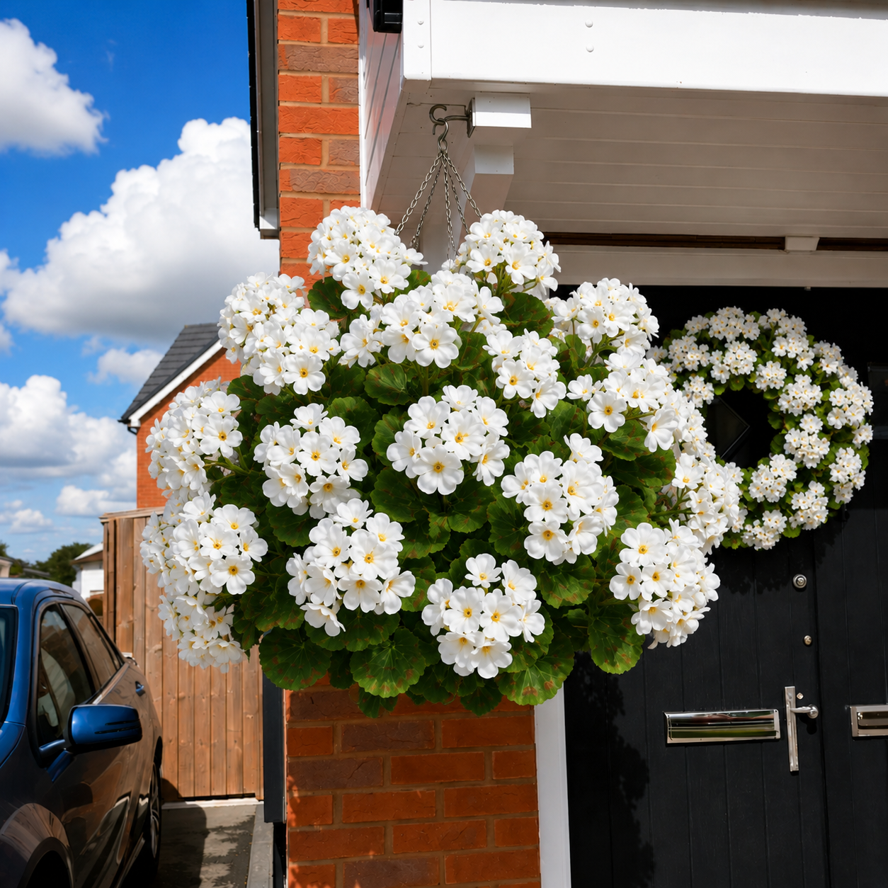 🎁Last Day 60% OFF🌸 Lush, UV-resistant artificial geraniums – Realistic looking, maintenance-free! 🌞🏡💐