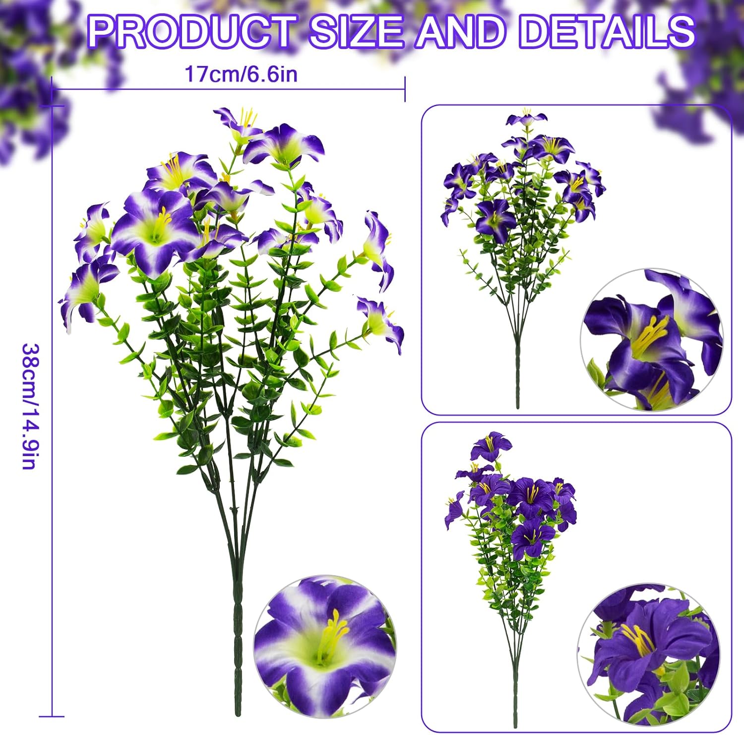 🔥Last Day 60% OFF🔥Lifelike Artificial Outdoor Flowers with Hanging Basket,no watering no fading