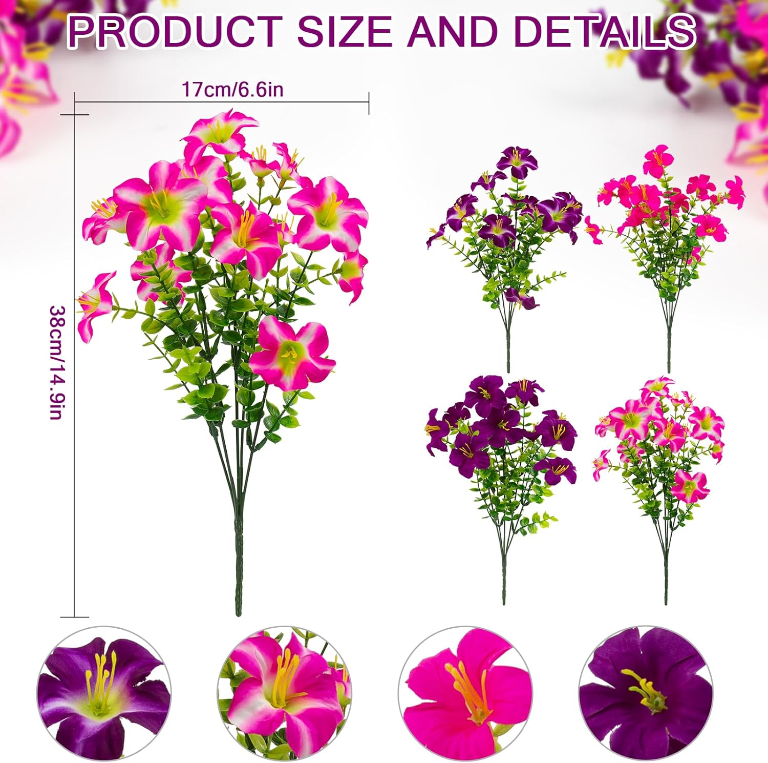 🔥Last Day 60% OFF🔥Lifelike Artificial Outdoor Flowers with Hanging Basket,no watering no fading