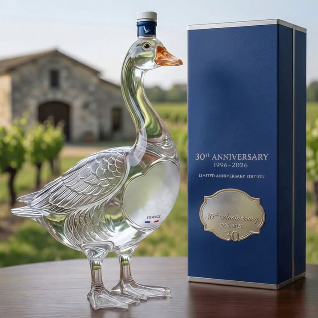 🔥30th Anniversary Edition 3D sculpted Swan Vodka Bottle- A Distinguished Collector's Gift