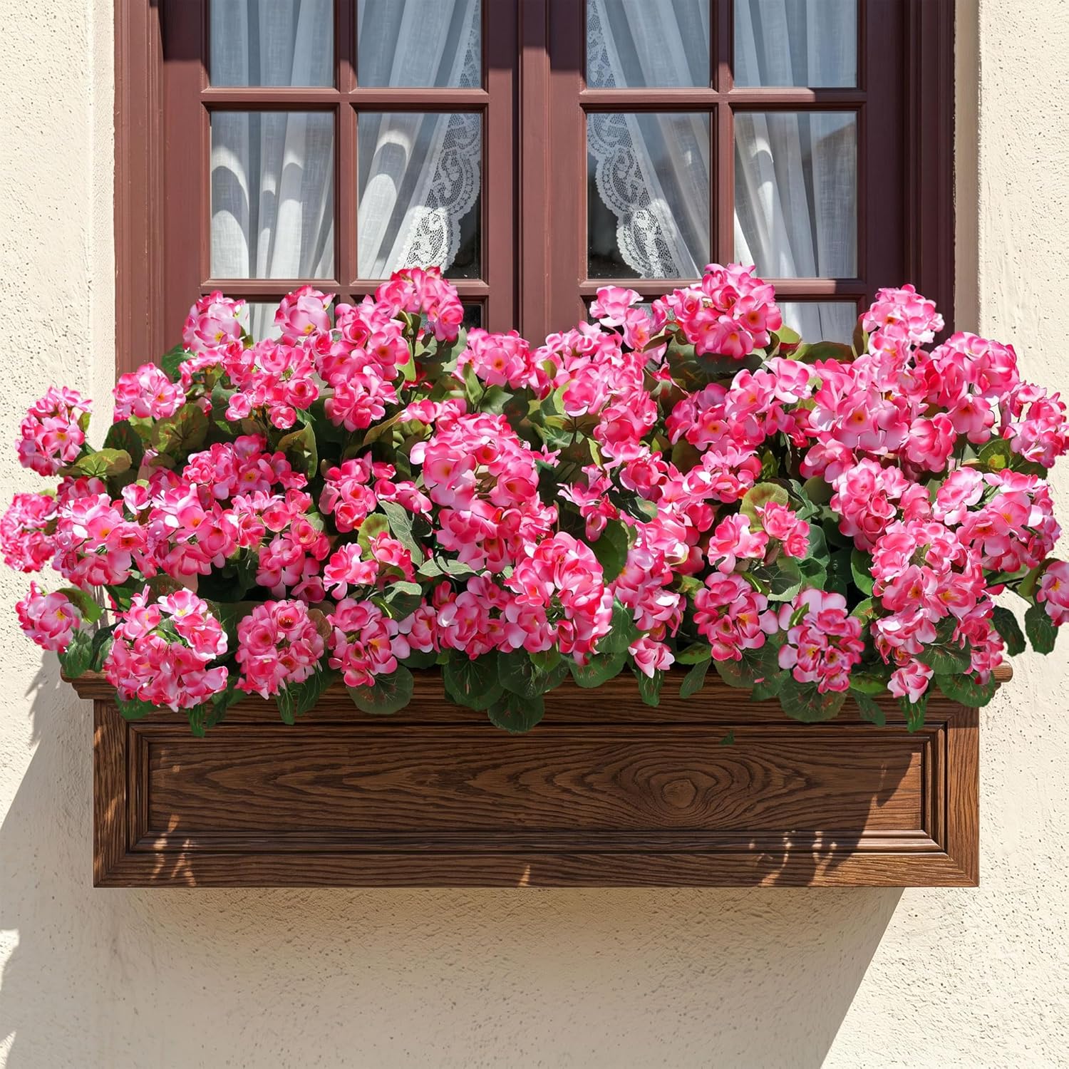 🎁Last Day 60% OFF🌸 Lush, UV-resistant artificial geraniums – Realistic looking, maintenance-free! 🌞🏡💐
