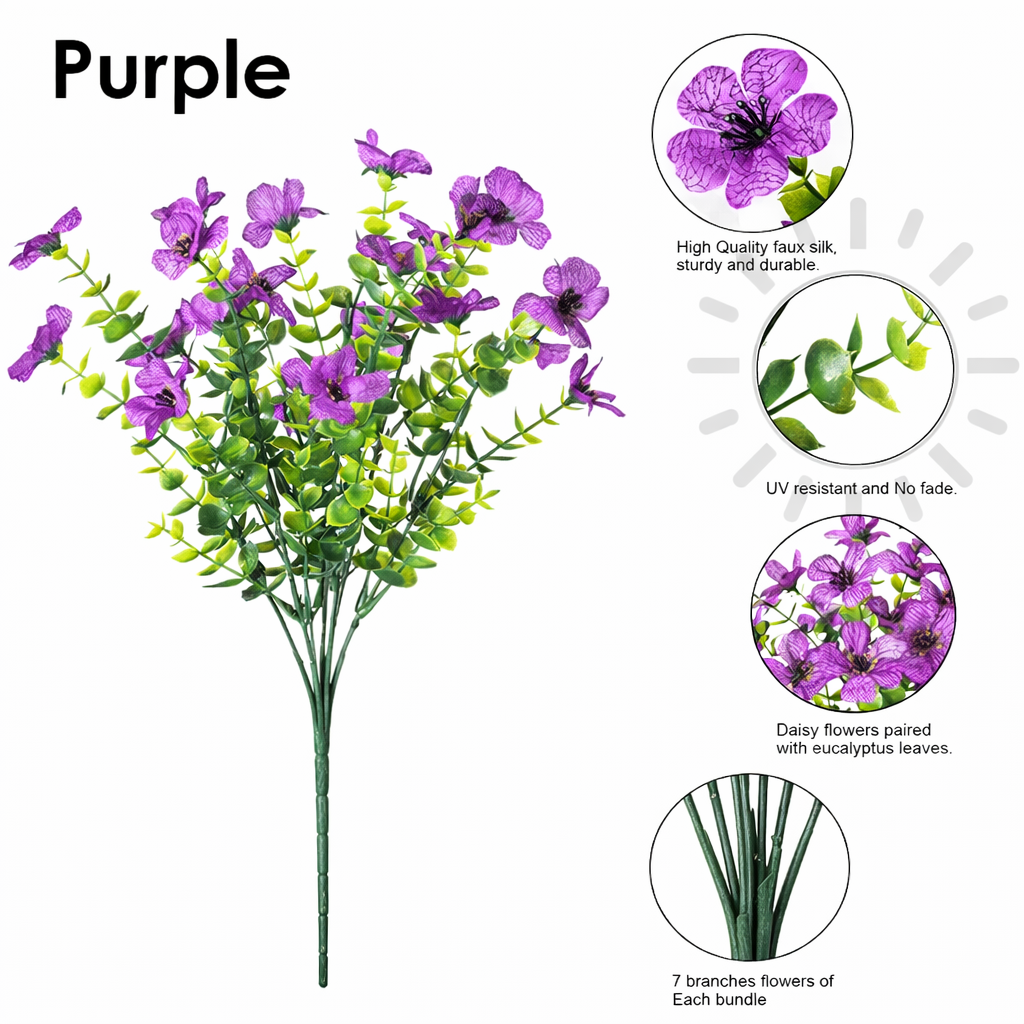 🔥Realistic UV-Resistant Outdoor Flowers – Zero Maintenance